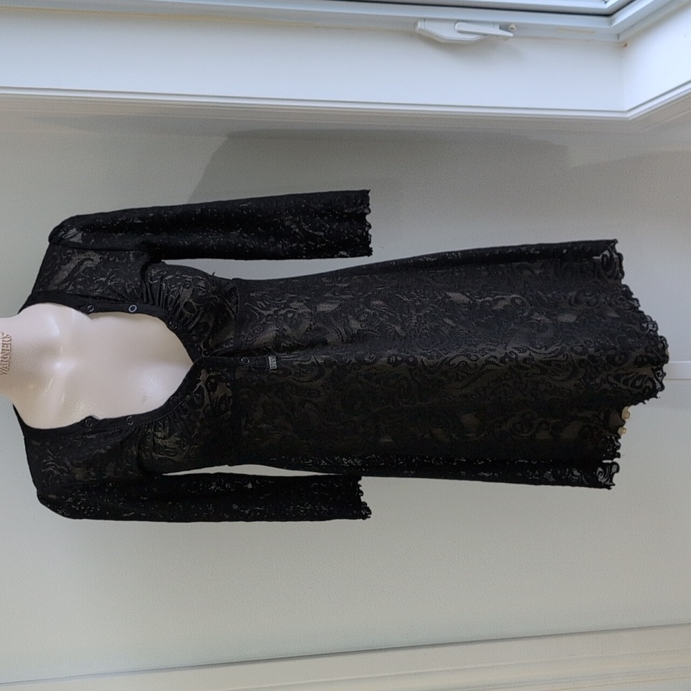 Miss Sixty Y2K Black Lace Andromeda Midi-Dress Size Small